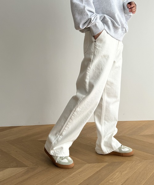 CANAL JEAN（キャナルジーン）の「El mar　ホワイトルーズデニムパンツ（デニムパンツ・レディース・アイボリー・SMALL/MEDIUM）」の5枚目の写真