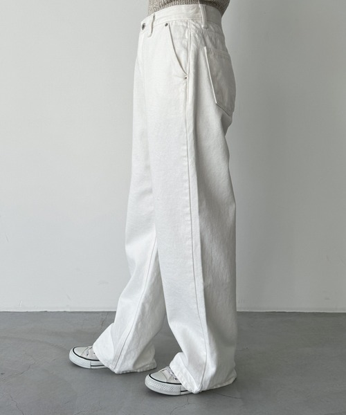 CANAL JEAN（キャナルジーン）の「El mar　ホワイトルーズデニムパンツ（デニムパンツ・レディース・アイボリー・SMALL/MEDIUM）」の9枚目の写真