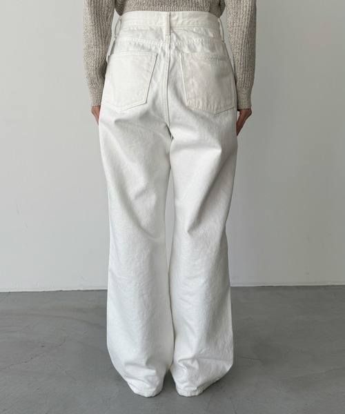 CANAL JEAN（キャナルジーン）の「El mar　ホワイトルーズデニムパンツ（デニムパンツ・レディース・アイボリー・SMALL/MEDIUM）」の10枚目の写真