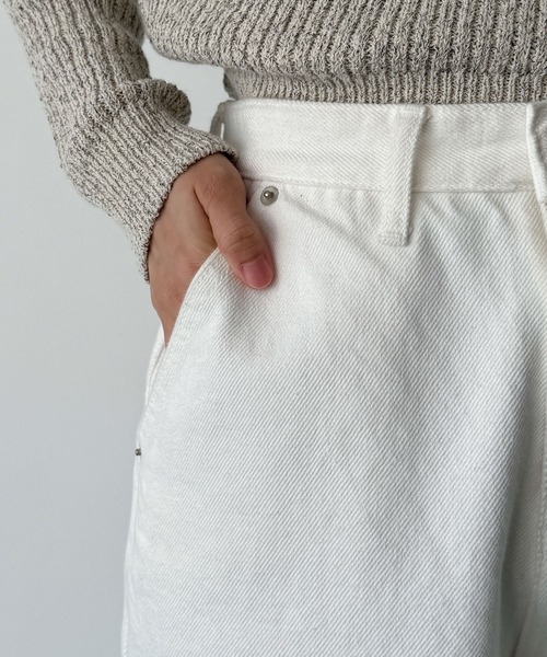 CANAL JEAN（キャナルジーン）の「El mar　ホワイトルーズデニムパンツ（デニムパンツ・レディース・アイボリー・SMALL/MEDIUM）」の11枚目の写真