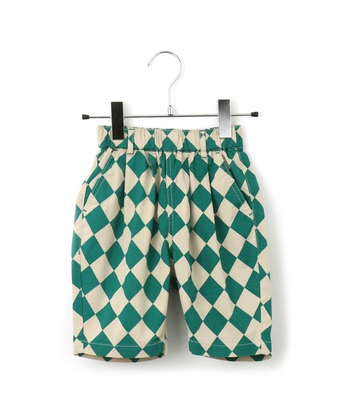 MAKE YOUR DAY（メイクユアデイ）の「ダイヤ柄イージーパンツ■80～140cm（その他パンツ・キッズ・ネイビー/グリーン・140/130/90/80/100/110/120）」の2枚目の写真