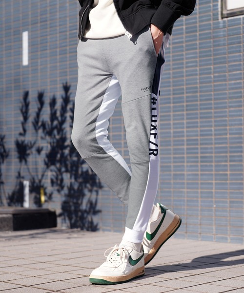 LUXE/R(ラグジュ)の「ポンチ切り替えジョガーパンツ(その他パンツ・メンズ・トップグレー/ブラック/ホワイト・MEDIUM/LARGE/X-LARGE)」の3枚目の写真