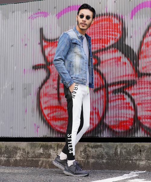 LUXE/R(ラグジュ)の「ポンチ切り替えジョガーパンツ(その他パンツ・メンズ・トップグレー/ブラック/ホワイト・MEDIUM/LARGE/X-LARGE)」の8枚目の写真