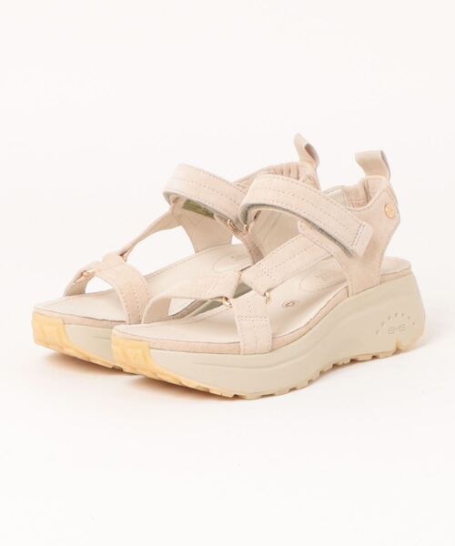 Bussola(ブソラ)の「【bussola】厚底アンクルストラップサンダル(945702)(サンダル・レディース・ライトベージュ/ライトグレー・38/36/37/35)」の6枚目の写真