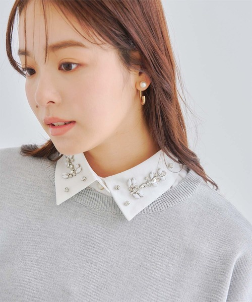 ビジューデザインつけ襟（付け襟）｜titivate（ティティベイト