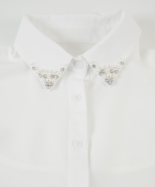 titivate（ティティベイト）の「ビジューデザインつけ襟（付け襟・レディース・ホワイト系その他2/ホワイト系その他・FREE）」の17枚目の写真
