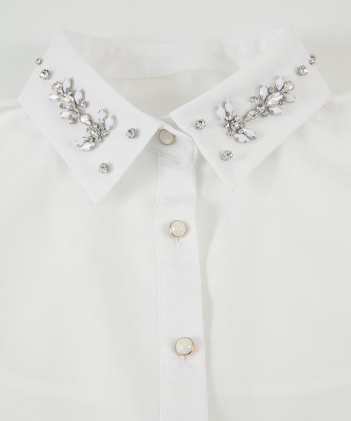 titivate（ティティベイト）の「ビジューデザインつけ襟（付け襟・レディース・ホワイト系その他2/ホワイト系その他・FREE）」の18枚目の写真