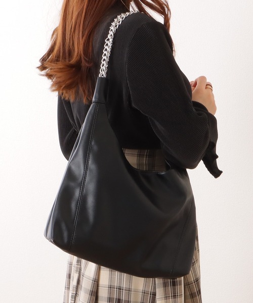 Lace Ladies(レースレディース)の「チェーン ストラップ ショルダー バッグ(ショルダーバッグ・レディース・ブラック/アイボリー・FREE)」の13枚目の写真
