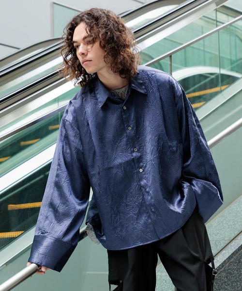 HARE(ハレ)の「DABOルーズIROKEシャツ(HARE)(シャツ/ブラウス・メンズ・ブルー/グレー/ブラック・FREE)」の18枚目の写真