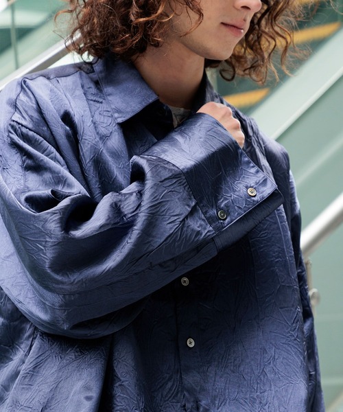HARE(ハレ)の「DABOルーズIROKEシャツ(HARE)(シャツ/ブラウス・メンズ・ブルー/グレー/ブラック・FREE)」の20枚目の写真