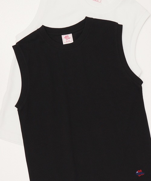 JEMORGAN（ジェーイーモーガン）の「【JEMORGAN / ジェーイーモーガン】カノコ１ポイントノースリーブ（タンクトップ・レディース・ホワイト/ブラック/ネイビー/グレー/レッド系/イエロー/グリーン系・F）」の2枚目の写真