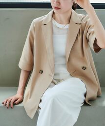 le.coeur blanc | 《セットアップ対応》タンブラーブッチャーハーフスリーブジャケット(その他トップス)