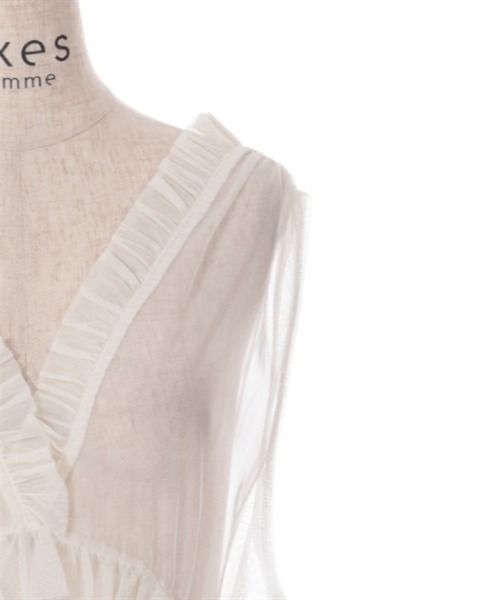 axes femme(アクシーズファム)の「レイヤード用チュールワンピース(ワンピース・レディース・グレー/ブラック/キナリ・FREE)」の14枚目の写真