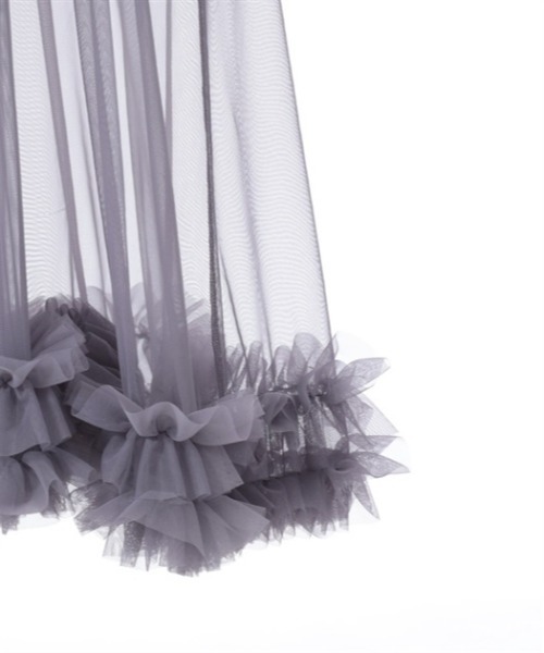 axes femme(アクシーズファム)の「レイヤード用チュールワンピース(ワンピース・レディース・グレー/ブラック/キナリ・FREE)」の19枚目の写真