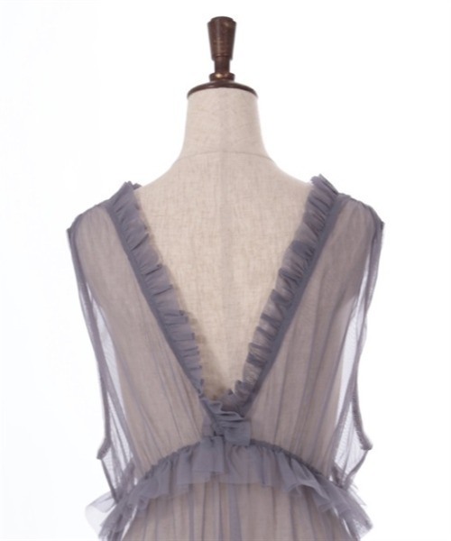 axes femme(アクシーズファム)の「レイヤード用チュールワンピース(ワンピース・レディース・グレー/ブラック/キナリ・FREE)」の21枚目の写真