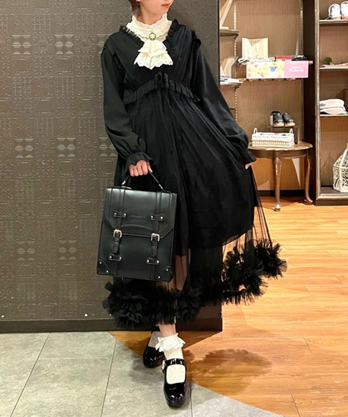 axes femme ワンピース レイヤード用チュールワンピース
