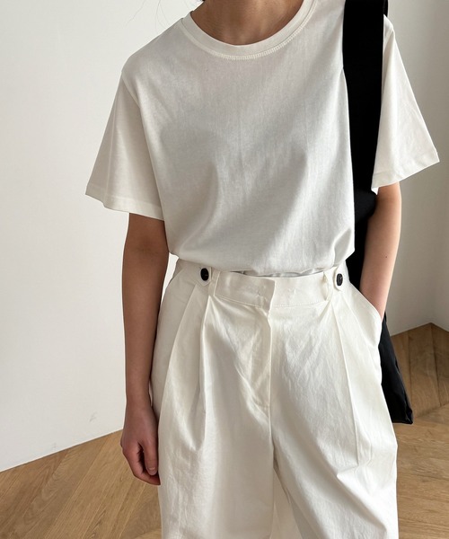 CANAL JEAN（キャナルジーン）の「El mar　BLANK!バックロゴTシャツ（Tシャツ/カットソー・レディース・ホワイト/ピンク/ブラック/ブルー・ONE SIZE）」の5枚目の写真