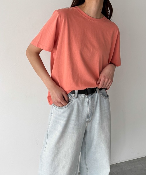 CANAL JEAN（キャナルジーン）の「El mar　BLANK!バックロゴTシャツ（Tシャツ/カットソー・レディース・ホワイト/ピンク/ブラック/ブルー・ONE SIZE）」の9枚目の写真