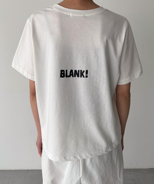 CANAL JEAN（キャナルジーン）の「El mar　BLANK!バックロゴTシャツ（Tシャツ/カットソー・レディース・ホワイト/ピンク/ブラック/ブルー・ONE SIZE）」の13枚目の写真