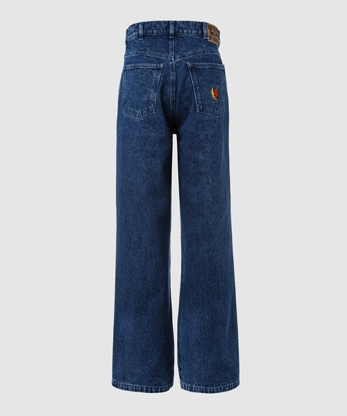 Sky High Farm Workwear（スカイハイ ファーム ワークウェア）の「UNISEX PERENNIAL LOGO DENIM PANTS W（デニムパンツ・メンズ・ブルー・M）」の7枚目の写真