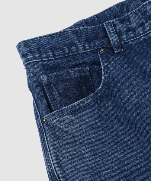 Sky High Farm Workwear（スカイハイ ファーム ワークウェア）の「UNISEX PERENNIAL LOGO DENIM PANTS W（デニムパンツ・メンズ・ブルー・M）」の9枚目の写真