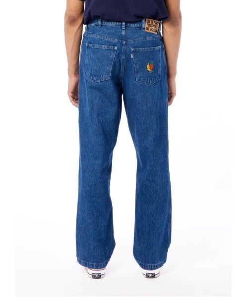 Sky High Farm Workwear（スカイハイ ファーム ワークウェア）の「UNISEX PERENNIAL LOGO DENIM PANTS W（デニムパンツ・メンズ・ブルー・M）」の6枚目の写真