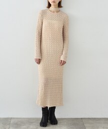CODE A | CODE A｜shrink lace dress(ワンピース)