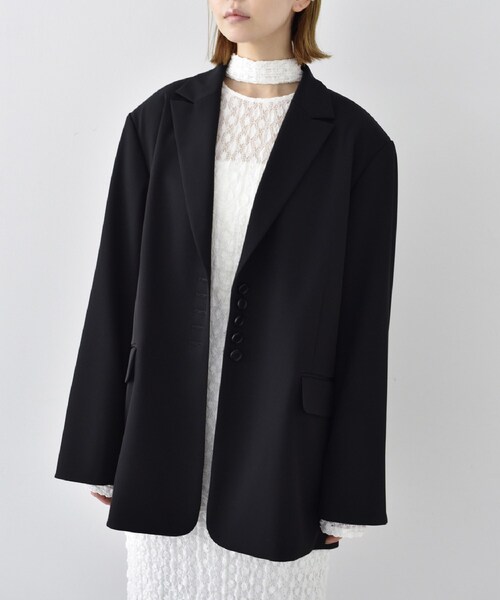 CODE A（コードエー）の「◆CODE A｜shrink lace dress（ワンピース・レディース・ホワイト/サンドベージュ・00）」の9枚目の写真