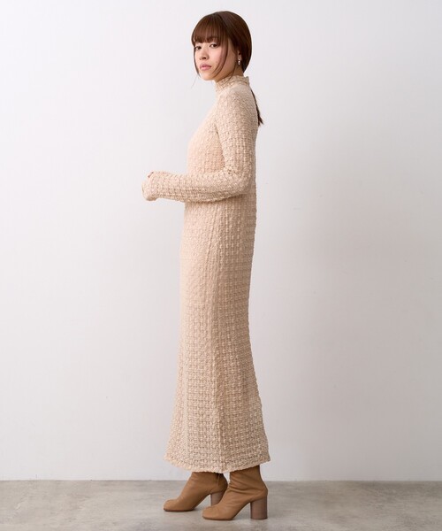 CODE A（コードエー）の「◆CODE A｜shrink lace dress（ワンピース・レディース・ホワイト/サンドベージュ・00）」の19枚目の写真