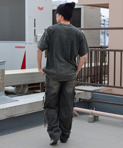 SPINNS（スピンズ）の「【2サイズ展開・ユニセックス】ダイドデニムカーゴパンツ（デニムパンツ・メンズ・ブラック/ブルー・M/L）」の12枚目の写真