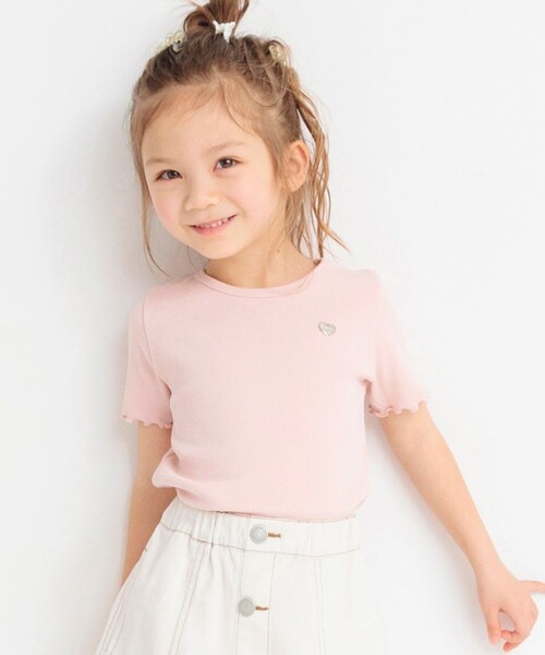 BRANSHES（ブランシェス）の「【GOOD PRICE】ストレッチテレコ半袖Tシャツ（Tシャツ/カットソー・キッズ・ピンク/その他/ライトグリーン/オフホワイト/ブラック・90/120/110/100/150/140/130/80）」の4枚目の写真