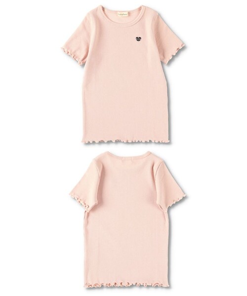 BRANSHES（ブランシェス）の「【GOOD PRICE】ストレッチテレコ半袖Tシャツ（Tシャツ/カットソー・キッズ・ピンク/その他/ライトグリーン/オフホワイト/ブラック・90/120/110/100/150/140/130/80）」の10枚目の写真