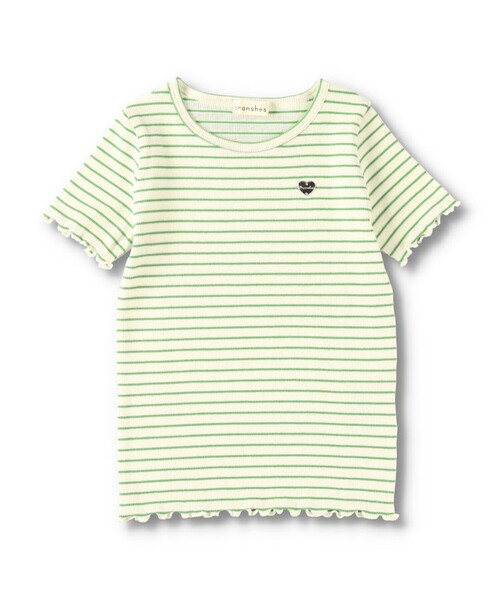 BRANSHES（ブランシェス）の「【GOOD PRICE】ストレッチテレコ半袖Tシャツ（Tシャツ/カットソー・キッズ・ピンク/その他/ライトグリーン/オフホワイト/ブラック・90/120/110/100/150/140/130/80）」の13枚目の写真