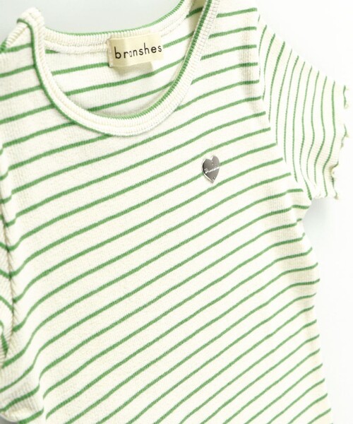 BRANSHES（ブランシェス）の「【GOOD PRICE】ストレッチテレコ半袖Tシャツ（Tシャツ/カットソー・キッズ・ピンク/その他/ライトグリーン/オフホワイト/ブラック・90/120/110/100/150/140/130/80）」の19枚目の写真