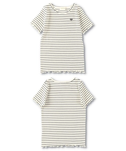 BRANSHES（ブランシェス）の「【GOOD PRICE】ストレッチテレコ半袖Tシャツ（Tシャツ/カットソー・キッズ・ピンク/その他/ライトグリーン/オフホワイト/ブラック・90/120/110/100/150/140/130/80）」の11枚目の写真