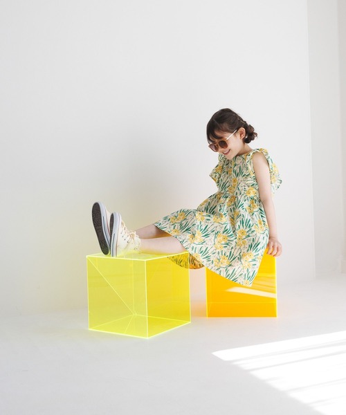 BAYFLOW（ベイフロー）の「総柄ワンピース（KIDS）（ワンピース・キッズ・ブルー/ブラック/アイボリー・110cm/120cm/130cm/140cm/150cm）」の19枚目の写真