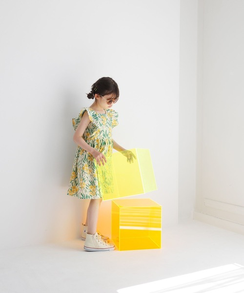 BAYFLOW（ベイフロー）の「総柄ワンピース（KIDS）（ワンピース・キッズ・ブルー/ブラック/アイボリー・110cm/120cm/130cm/140cm/150cm）」の18枚目の写真