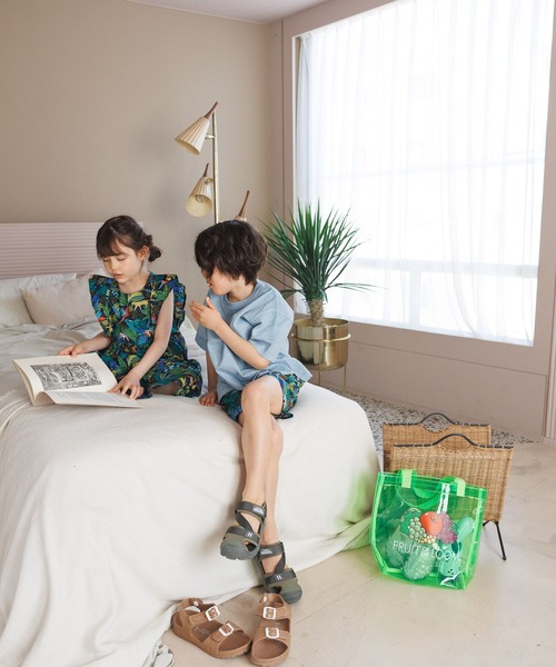 BAYFLOW（ベイフロー）の「総柄ワンピース（KIDS）（ワンピース・キッズ・ブルー/ブラック/アイボリー・110cm/120cm/130cm/140cm/150cm）」の14枚目の写真