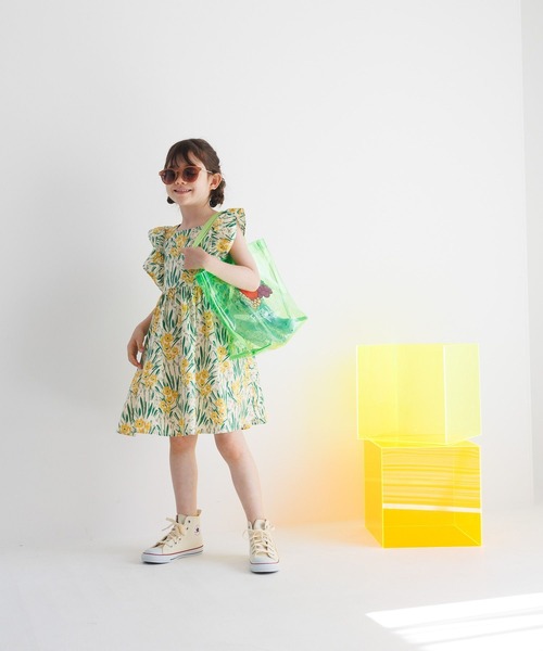 BAYFLOW（ベイフロー）の「総柄ワンピース（KIDS）（ワンピース・キッズ・ブルー/ブラック/アイボリー・110cm/120cm/130cm/140cm/150cm）」の10枚目の写真