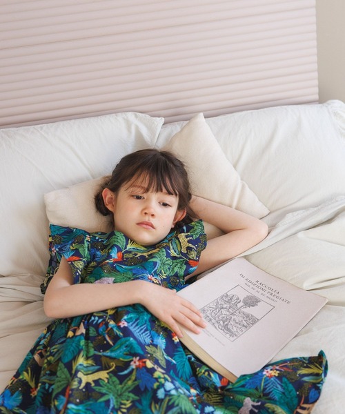 BAYFLOW（ベイフロー）の「総柄ワンピース（KIDS）（ワンピース・キッズ・ブルー/ブラック/アイボリー・110cm/120cm/130cm/140cm/150cm）」の7枚目の写真