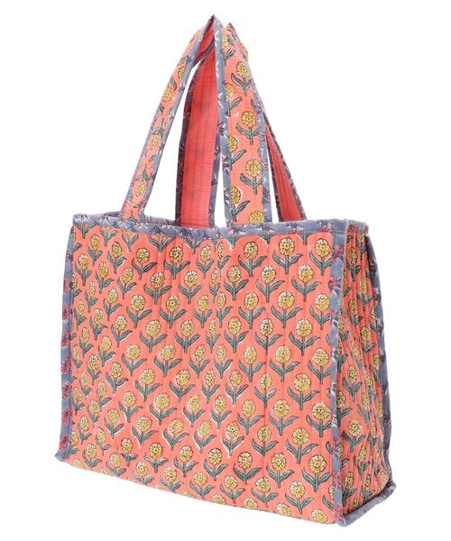 CONTROL FREAK（コントロールフリーク）の「■別注CONTROL　FREAK　ブロックptキルトトート（トートバッグ・レディース・ブルー/ピンク/イエロー・FREE）」の8枚目の写真