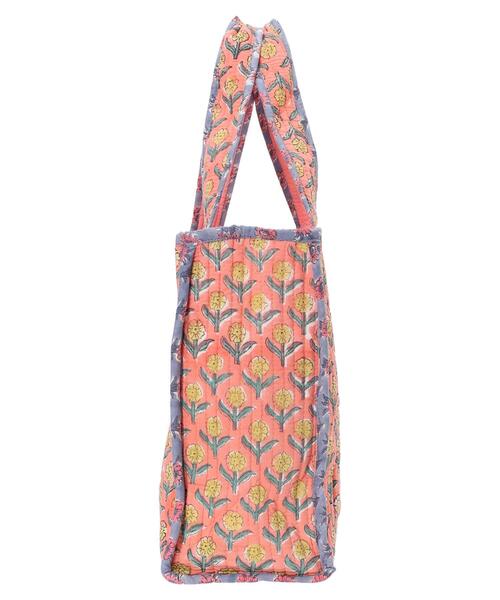 CONTROL FREAK（コントロールフリーク）の「■別注CONTROL　FREAK　ブロックptキルトトート（トートバッグ・レディース・ブルー/ピンク/イエロー・FREE）」の9枚目の写真