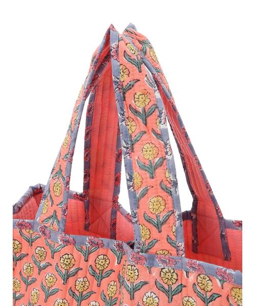 CONTROL FREAK（コントロールフリーク）の「■別注CONTROL　FREAK　ブロックptキルトトート（トートバッグ・レディース・ブルー/ピンク/イエロー・FREE）」の10枚目の写真