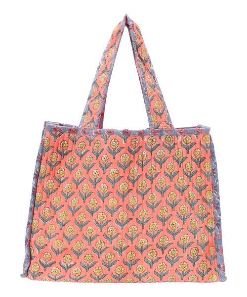 CONTROL FREAK（コントロールフリーク）の「■別注CONTROL　FREAK　ブロックptキルトトート（トートバッグ・レディース・ブルー/ピンク/イエロー・FREE）」の12枚目の写真