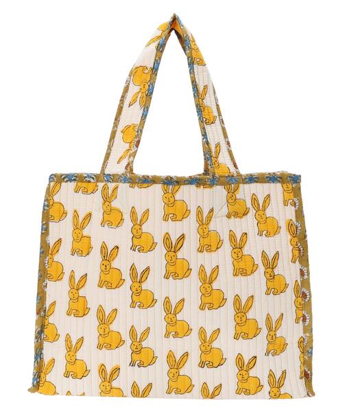 CONTROL FREAK（コントロールフリーク）の「■別注CONTROL　FREAK　ブロックptキルトトート（トートバッグ・レディース・ブルー/ピンク/イエロー・FREE）」の2枚目の写真