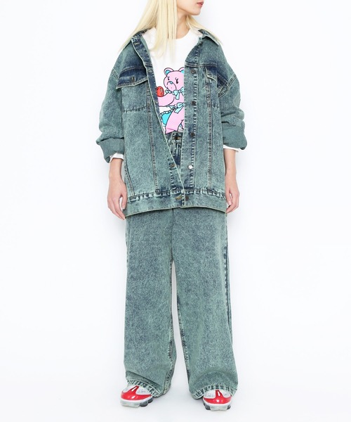 PUNYUS（プニュズ）の「オーバーダイデニムGジャン（デニムジャケット