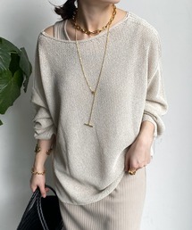 DouDou | カノコ編み2WAYプルオーバー(ニット/セーター)