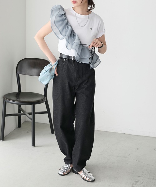 BONLECILL（ボンルシール）の「ラメオーガンジーギャザーフリル