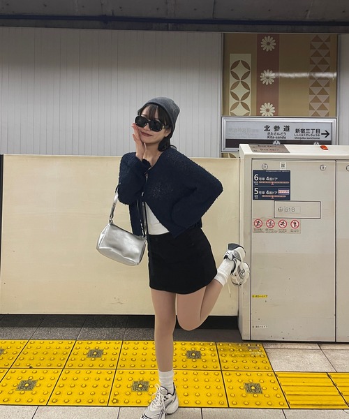 RiLi(リリ)の「リボンミニバッグ【RL】(ショルダーバッグ・レディース・シルバー・FREE)」の8枚目の写真