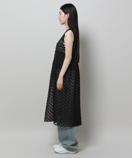 3.3 Field Trip （3.3フィールドトリップ）の「3.3 Field Trip／フラワーメッシュワンピース　2118441（ワンピース・レディース・ブラック/アイボリー・FREE）」の15枚目の写真